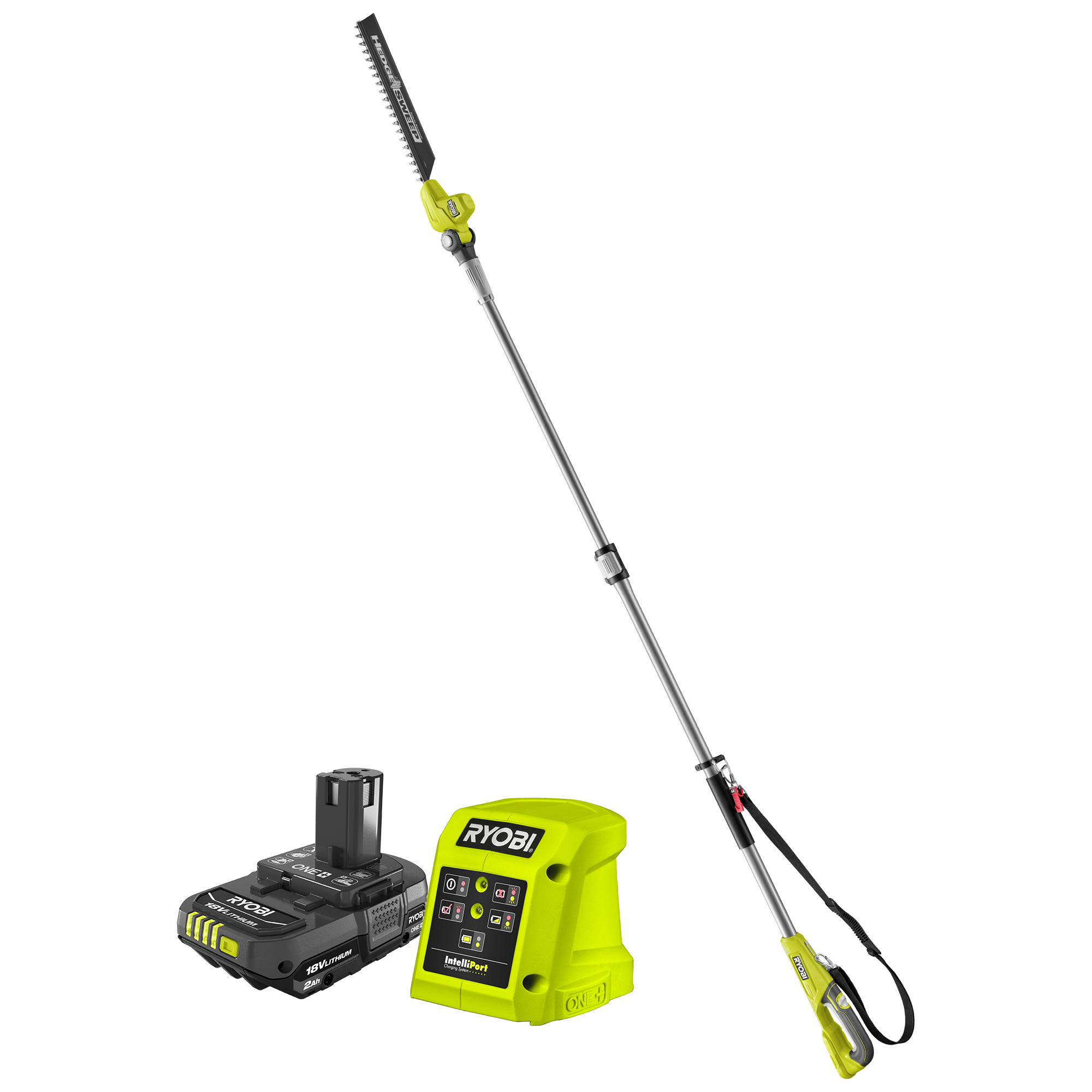 18V ONE 2.0Ah Pole Hedge Trimmer Kit RYOBI