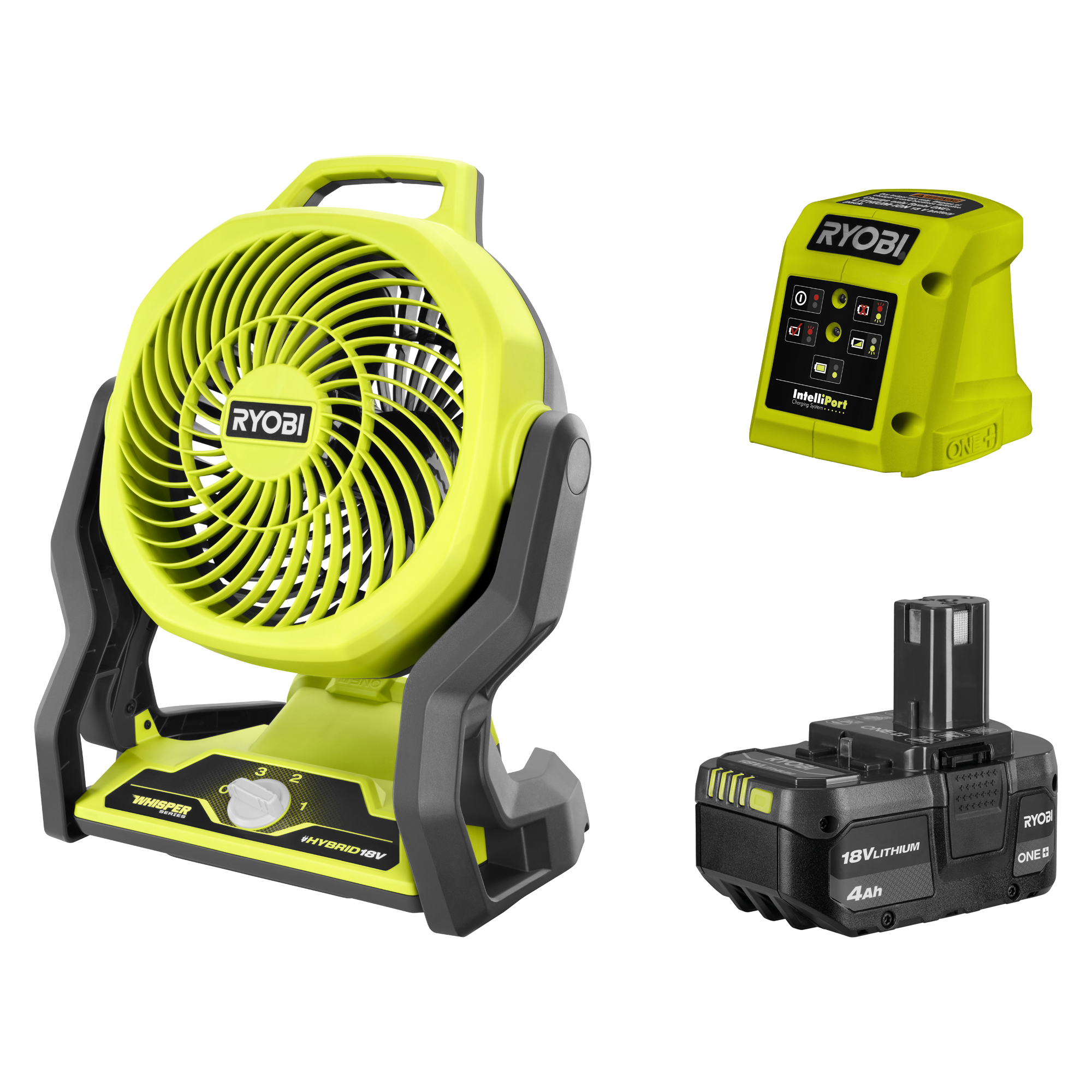 Ryobi one+ 18 discount volt hybrid portable fan