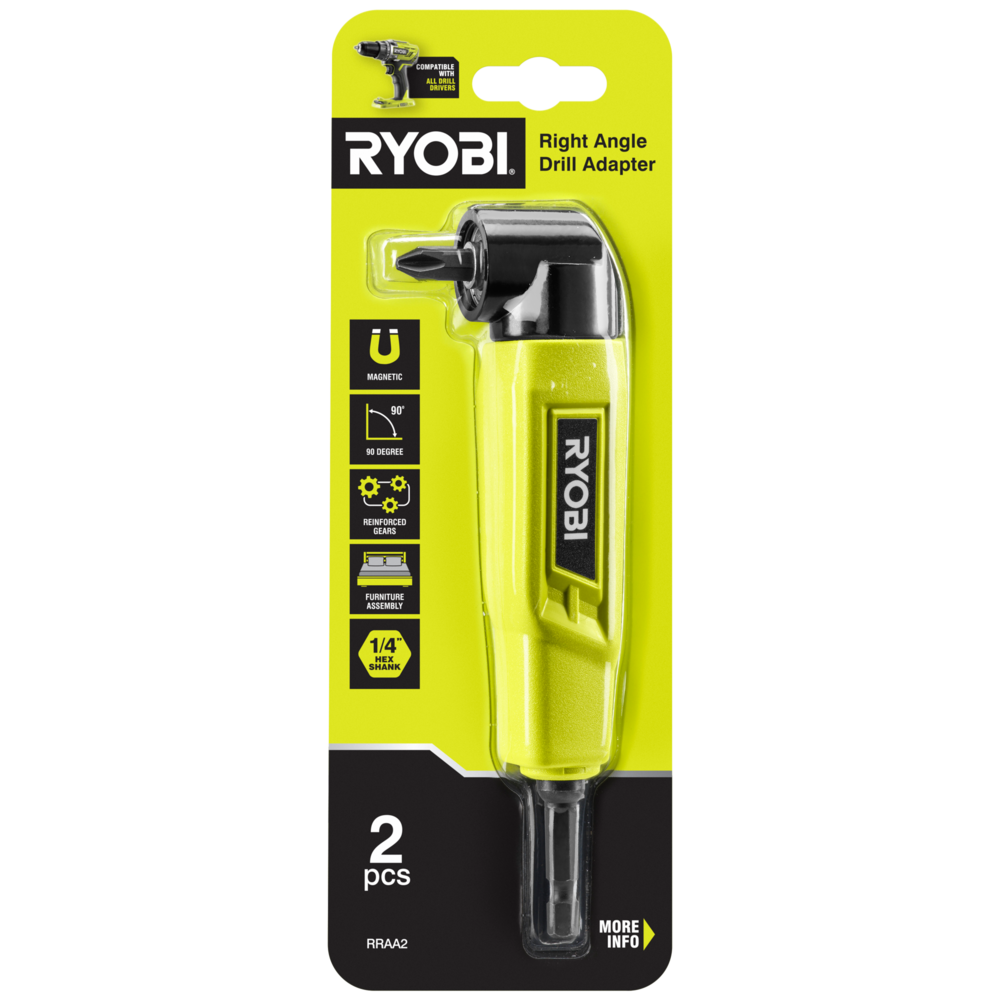 2 Piece Right Angle Drill Adaptor RYOBI