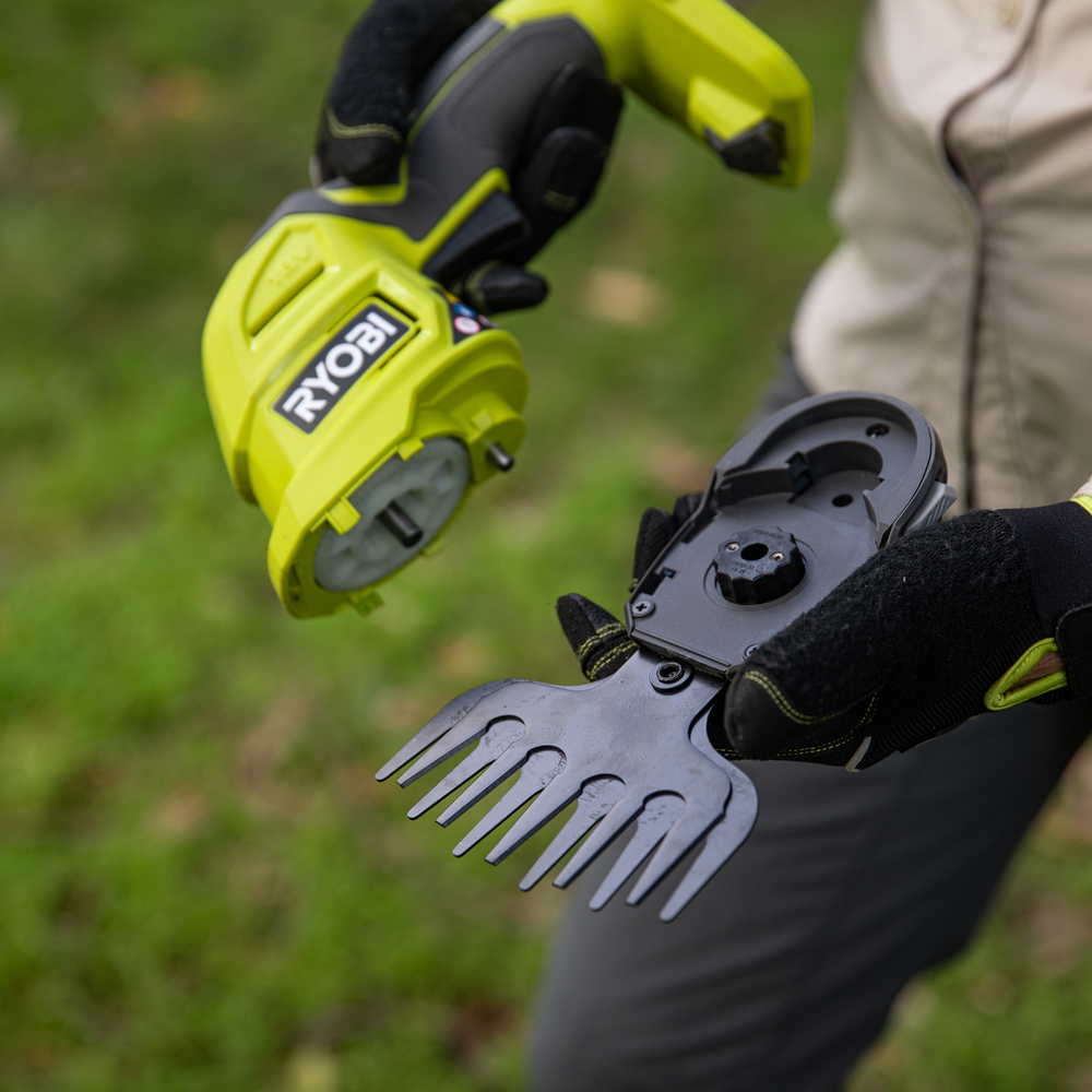 Ryobi hedge trimmer and best sale grass shear