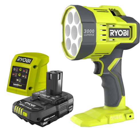 ryobi dual power led spotlight